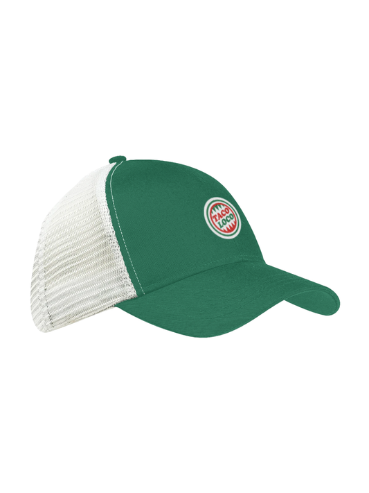 Roundel Logo Eco-Friendly Embroidered Trucker Hat — Multicolor
