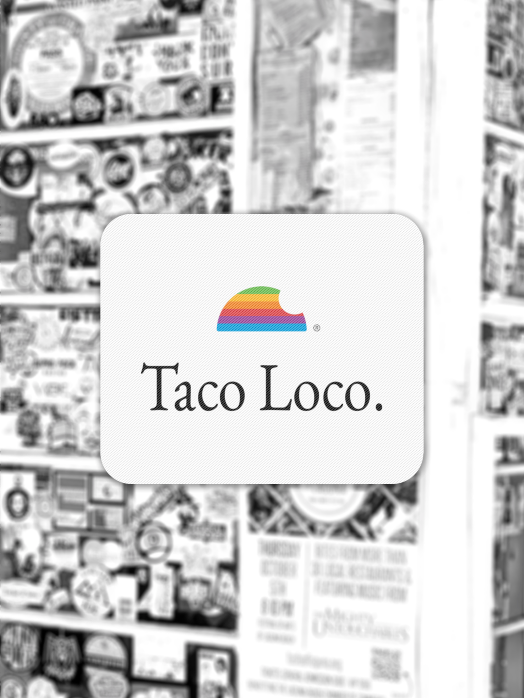 Taco Loco Computer Co. Mousepad